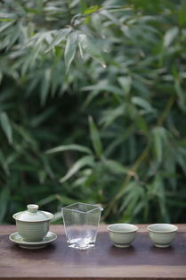 艺术宁波,年度文创 越窑青瓷 弦纹秘色茶盖碗套组
